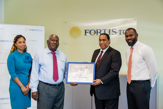FortisTCI Presents Calendar Keepsake to Llewellyn Handfield